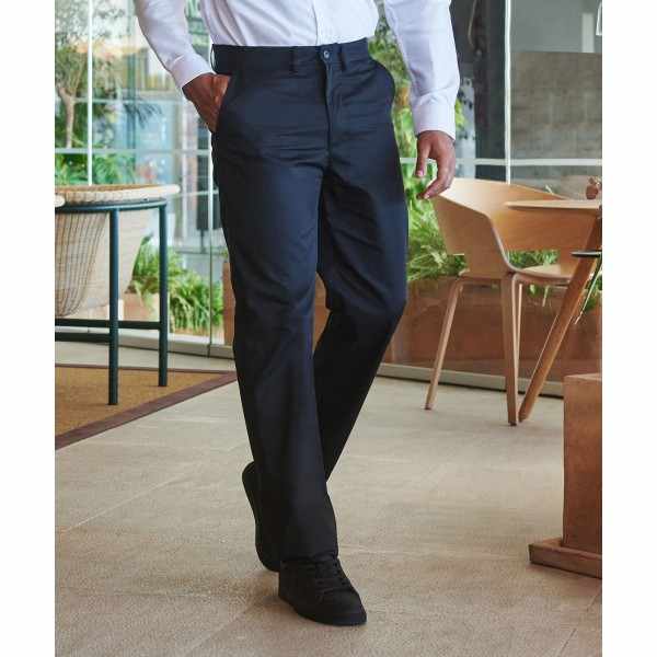 Pantaloni chino a vita piatta 65/35 - cod. RWHB640
