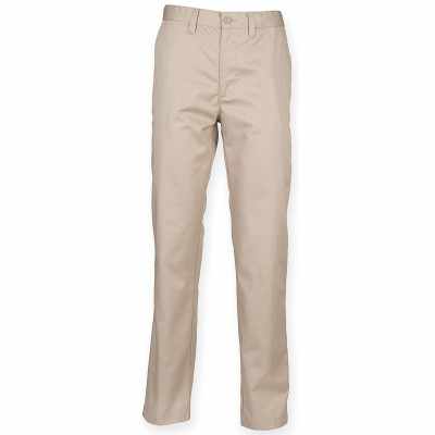 Pantaloni chino a vita piatta 65/35