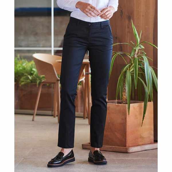 Pantaloni chino da donna 65/35 con parte anteriore piatta - cod. RWHB641