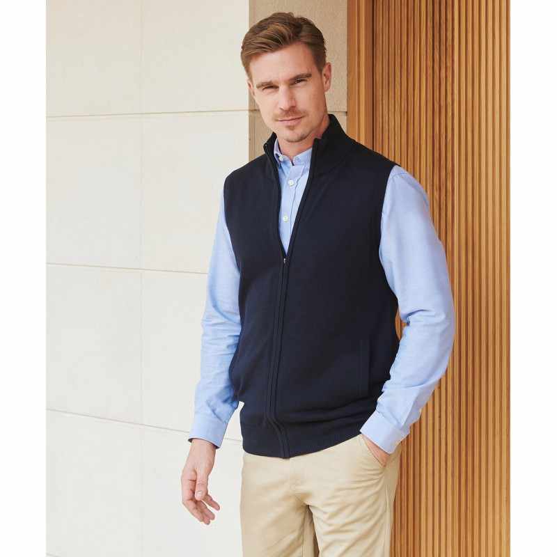 Maglione senza maniche con cerniera - cod. RWHB711