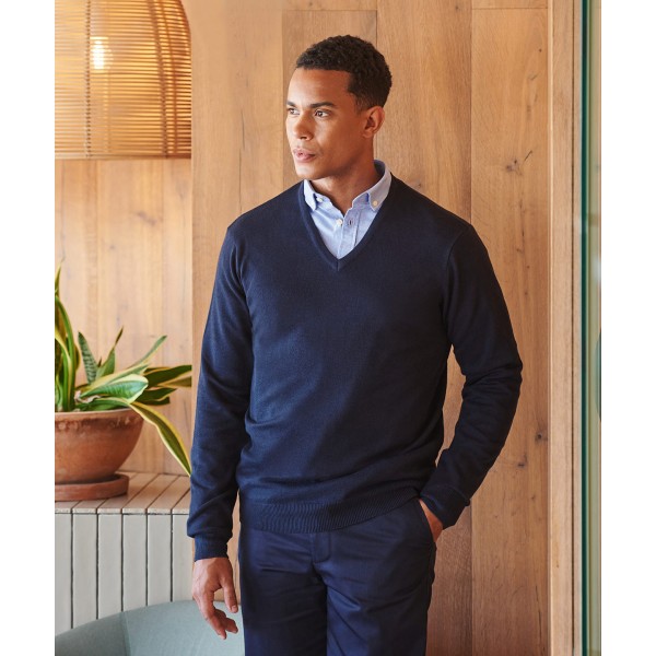 Maglione con scollo a V calibro 12 - cod. RWHB720