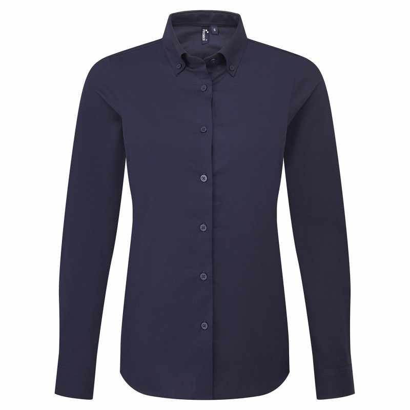 Camicia aziendale da stampare a maniche lunghe da donna - cod. RWPR384