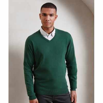 Maglione lavorato a maglia con scollo a V