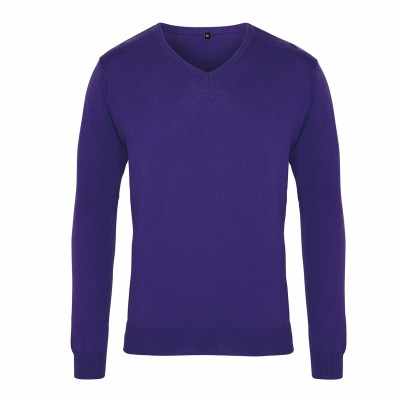 Maglione lavorato a maglia con scollo a V