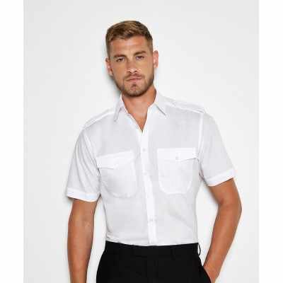 Camicia da pilota a maniche corte (vestibilità su misura)