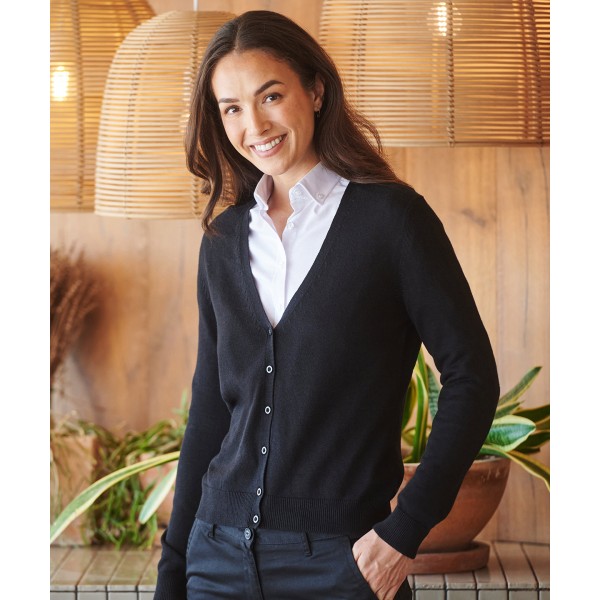 Cardigan personalizzabile con scollo a V da donna - cod. RWHB726