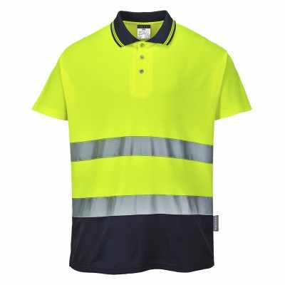 Polo Comfort in cotone bicolore (S174)