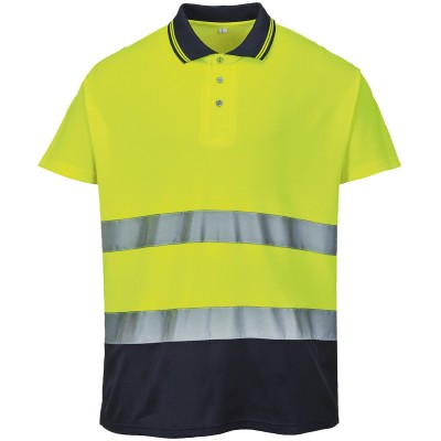 Polo Comfort in cotone bicolore (S174)