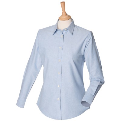 Camicia classica da donna a maniche lunghe in Oxford