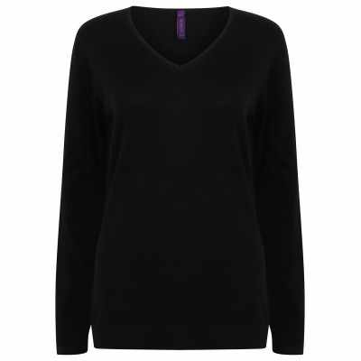 Maglione da donna con scollo a V calibro 12