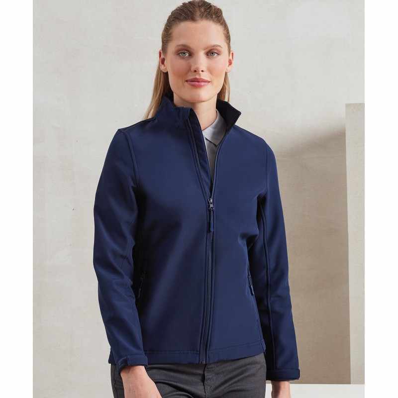 Giacca softshell stampabile e riciclata da donna - cod. RWPR812