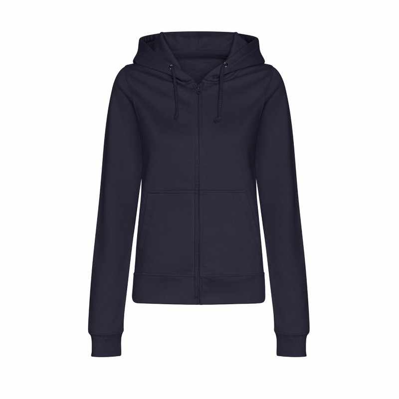 Felpa con zip con logo e scritte femminile - cod. RWJH50F