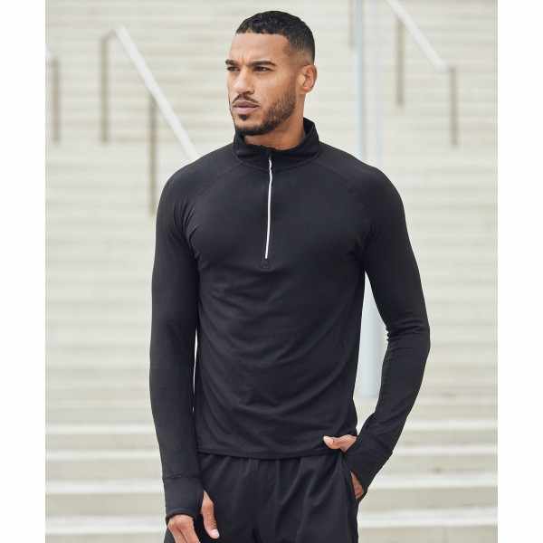 Top a maniche lunghe con cerniera ¼ - cod. RWTL562