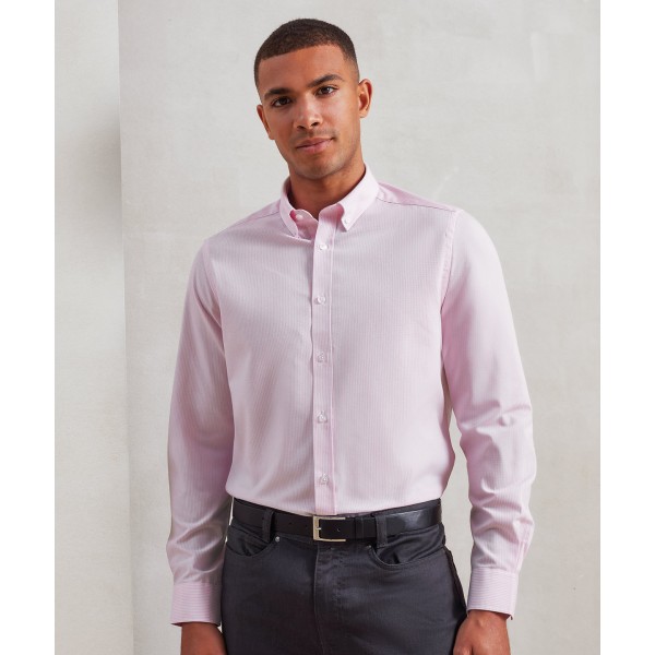 Camicia a righe Oxford in cotone - cod. RWPR238