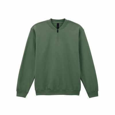 Felpa con zip 1/4 in pile di medio peso per adulti Softstyle™