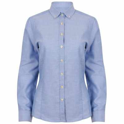 Camicia Oxford moderna a maniche lunghe da donna