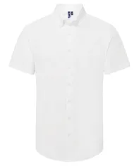 Camicia in cotone da stampare a maniche corte