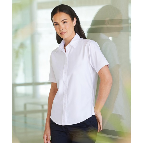 Camicia classica Oxford a maniche corte da donna - cod. RWHB516