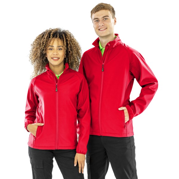 Giacca softshell stampabile a 2 strati riciclata da uomo - cod. RWR901M