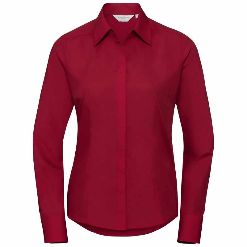 Camicia aderente a maniche lunghe da donna - cod. RWJ924F