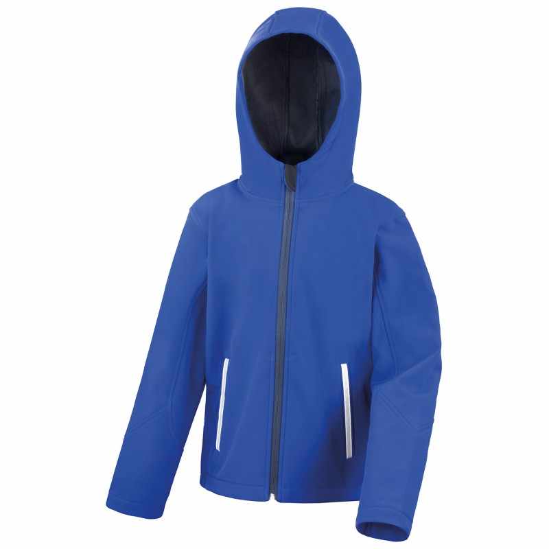 Giacca softshell con cappuccio per bambini - cod. RWR224J