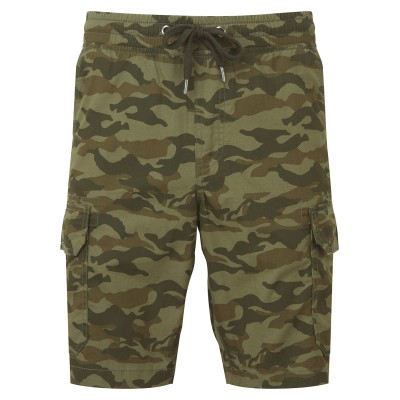 Pantaloncini cargo mimetici da uomo