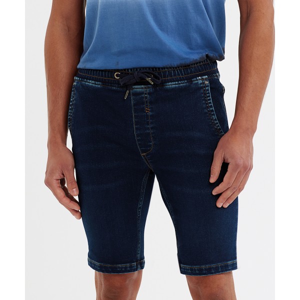 Pantaloncini da uomo in denim con coulisse - cod. RWWB907