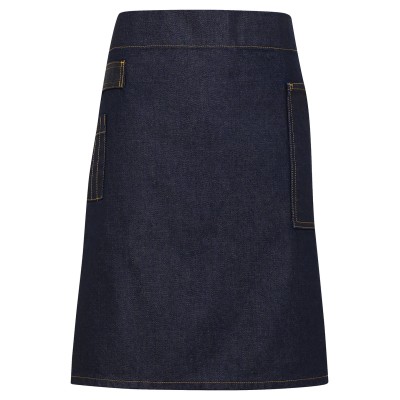 Grembiule in denim effetto cerato Division Grembiule in denim effetto cerato Division