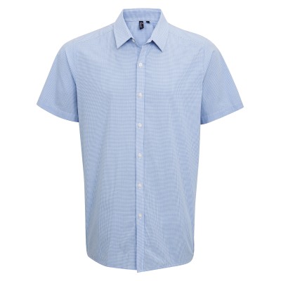Camicia in cotone a maniche corte Microcheck (Gingham) Camicia in cotone a maniche corte Microcheck (Gingham)