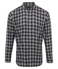 Camicia a quadroni a maniche lunghe