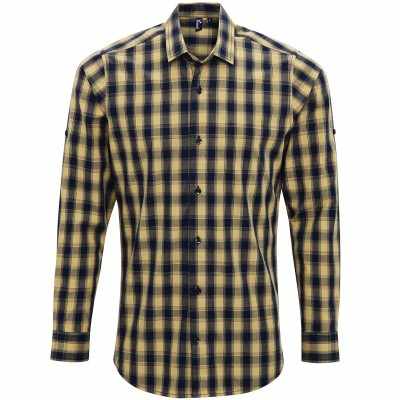Camicia a maniche lunghe in cotone a quadri Mulligan
