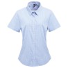 Camicia da donna a maniche corte in cotone Microcheck (Gingham)