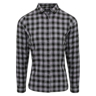 Camicia a maniche lunghe in cotone a quadri Mulligan da donna