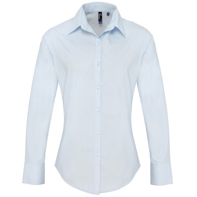 Camicia da donna a maniche lunghe in popeline Supreme Camicia da donna a maniche lunghe in popeline Supreme