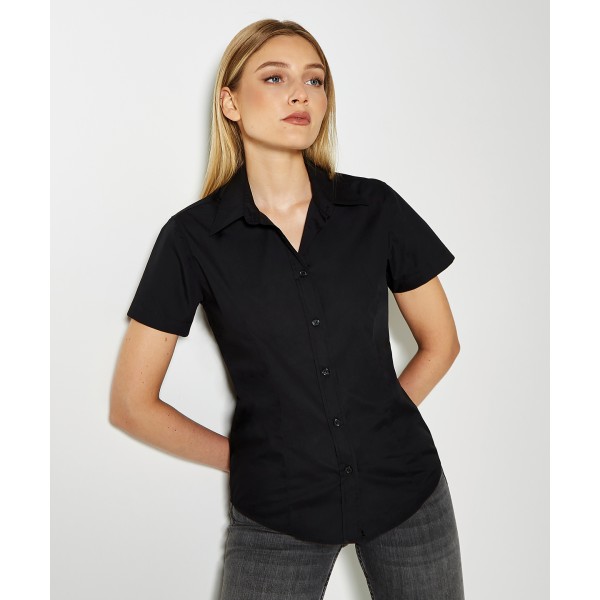 Camicetta da lavoro da donna a maniche corte (vestibilità classica) - cod. RWKK728