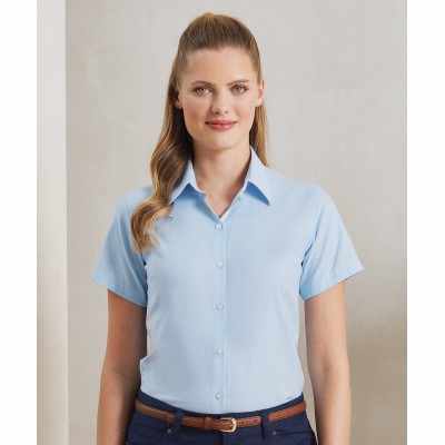 Camicia a maniche corte Oxford da donna