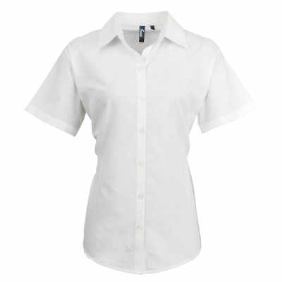 Camicia a maniche corte Oxford da donna