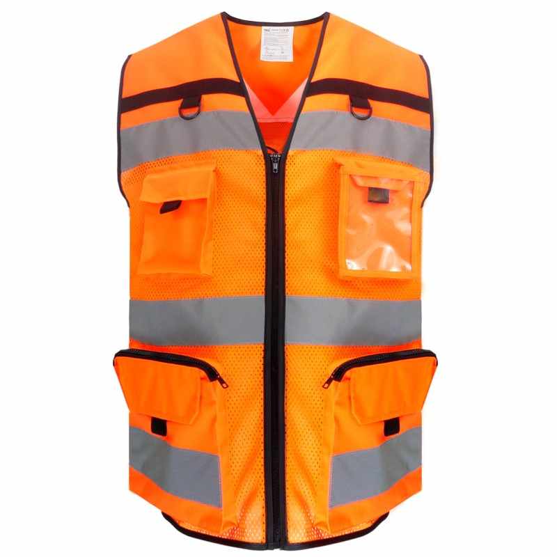 Gilet antistrappo ad alta visibilità da stampare - cod. RWYK108