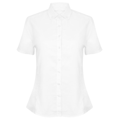 Camicia moderna da donna a maniche corte in Oxford Camicia moderna da donna a maniche corte in Oxford
