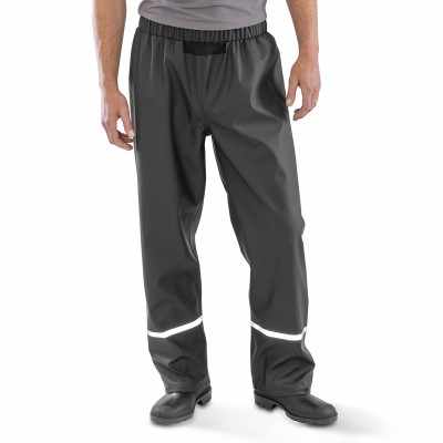 Pantaloni impermeabili Prism PU con bande riflettenti e retro riciclato