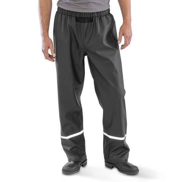 Pantaloni impermeabili Prism PU con bande riflettenti e retro riciclato - cod. RWR916X
