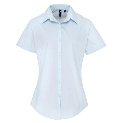 Camicia da donna a maniche corte in popeline Supreme Camicia da donna a maniche corte in popeline Supreme