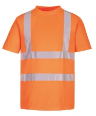 Maglietta ecologica ad alta visibilità con stampa logo