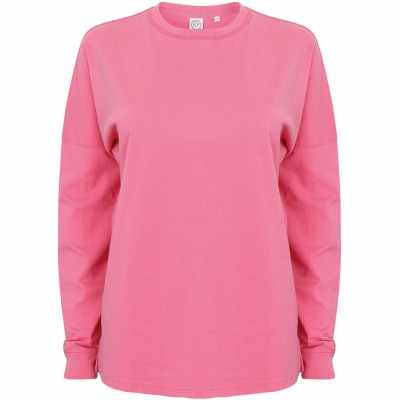 Top unisex con slogan e spalle scese