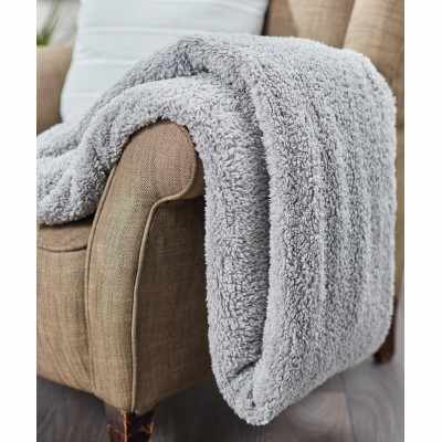Coperta in tessuto a forma di orsetto con nastro