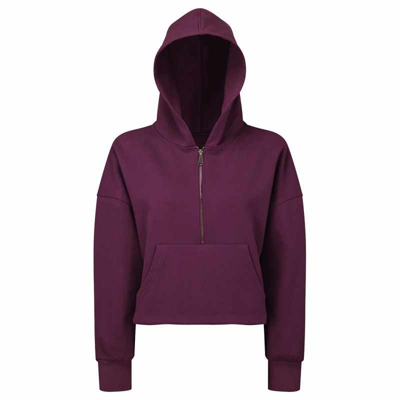 Felpa con cappuccio TriDri® 1/2 zip da donna - cod. RWTR077