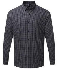 Camicia a quadri personalizzata a maniche lunghe