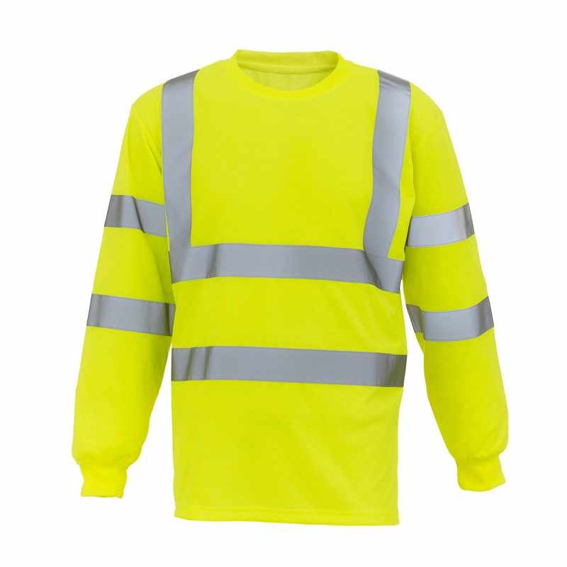 Maglietta a maniche lunghe ad alta visibilità con logo - cod. RWYK033