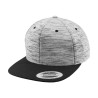 Cappellino snapback con corona mélange a strisce (6089SC)