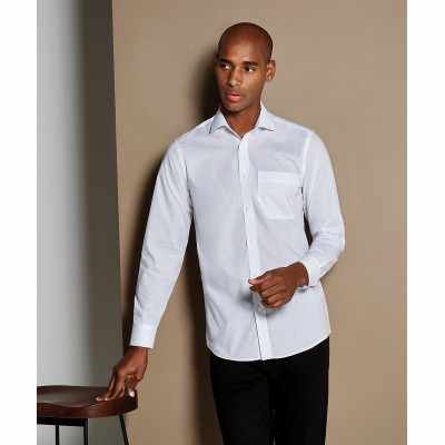 Camicia in popeline a maniche lunghe (vestibilità su misura)